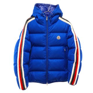 モンクレール(MONCLER)のMONCLER モンクレール 22AW SANBESAN フード付き ポリエステル サイドライン ダウンジャケット ブルー H20911A00237-899RX(ダウンジャケット)