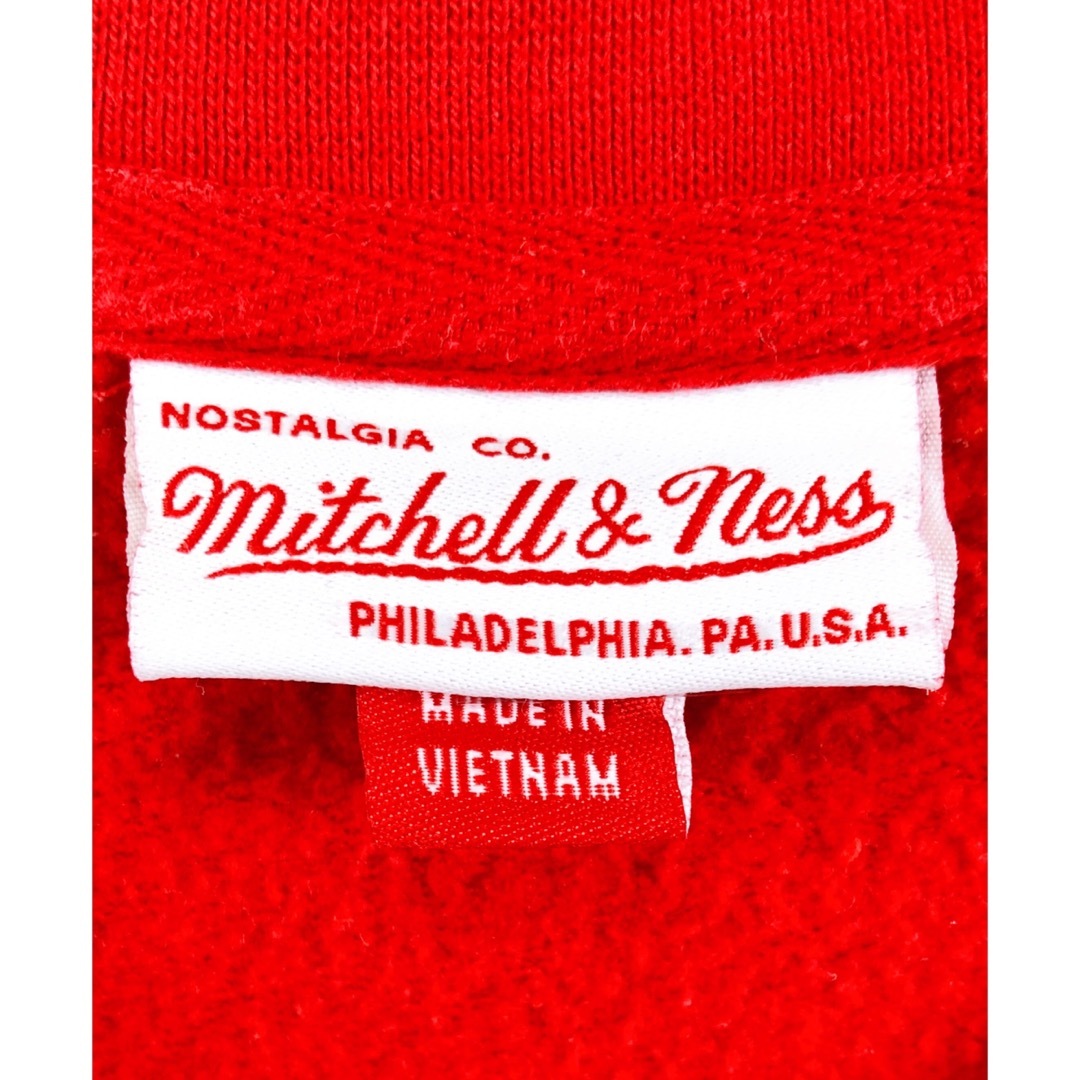 MITCHELL & NESS(ミッチェルアンドネス)のNHL　シカゴ・ブラックホークス　スウェット　L　赤　USA古着 メンズのトップス(スウェット)の商品写真