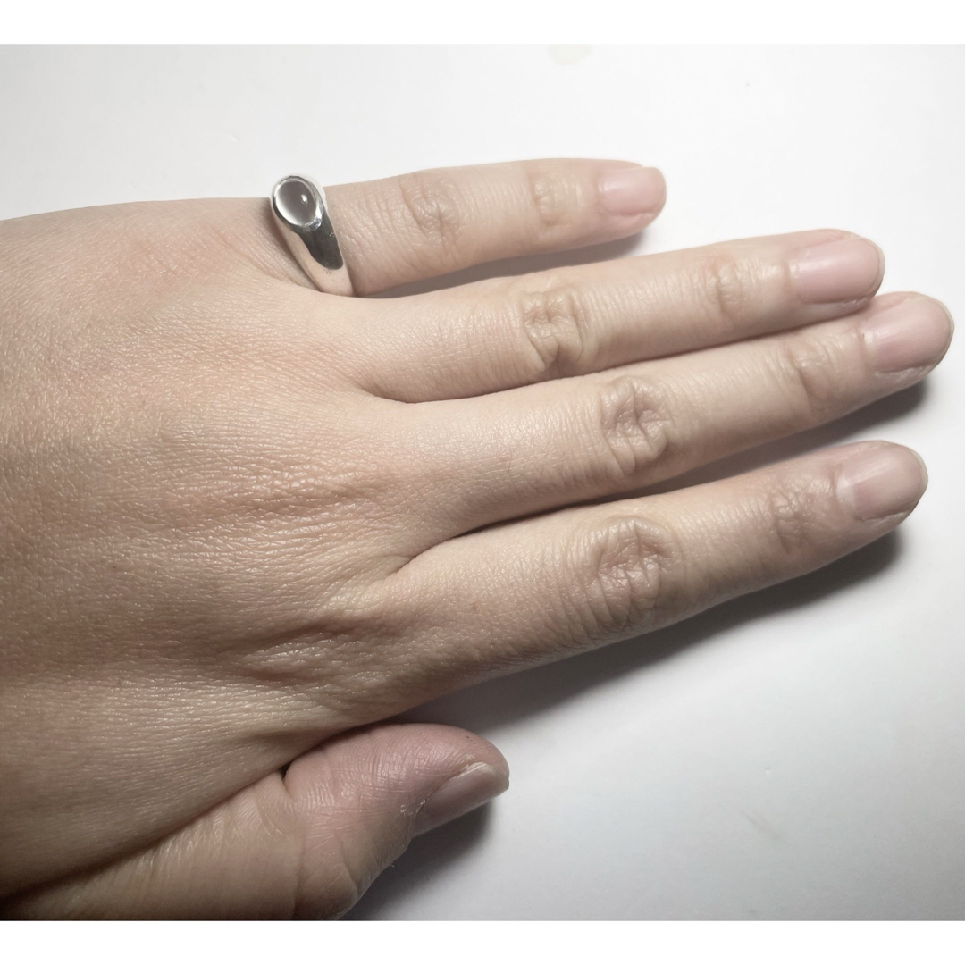 シルバー925 リング  10号指輪 ムーンストーン天然石銀ギフトYz24tクi メンズのアクセサリー(リング(指輪))の商品写真