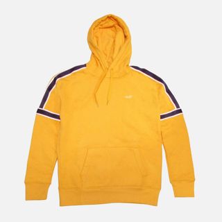 ホリスター(Hollister)の★新品★ホリスター★ライン入りスウェットプルオーバーパーカー(Yellow/S)(パーカー)