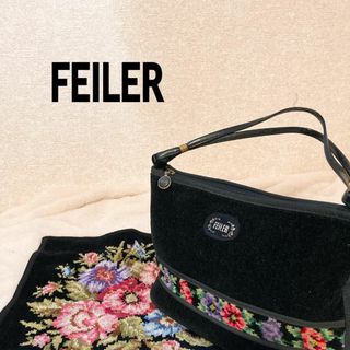 フェイラー(FEILER)の美品✨FEILER フェイラーハンドバッグトートバッグブラック黒(トートバッグ)