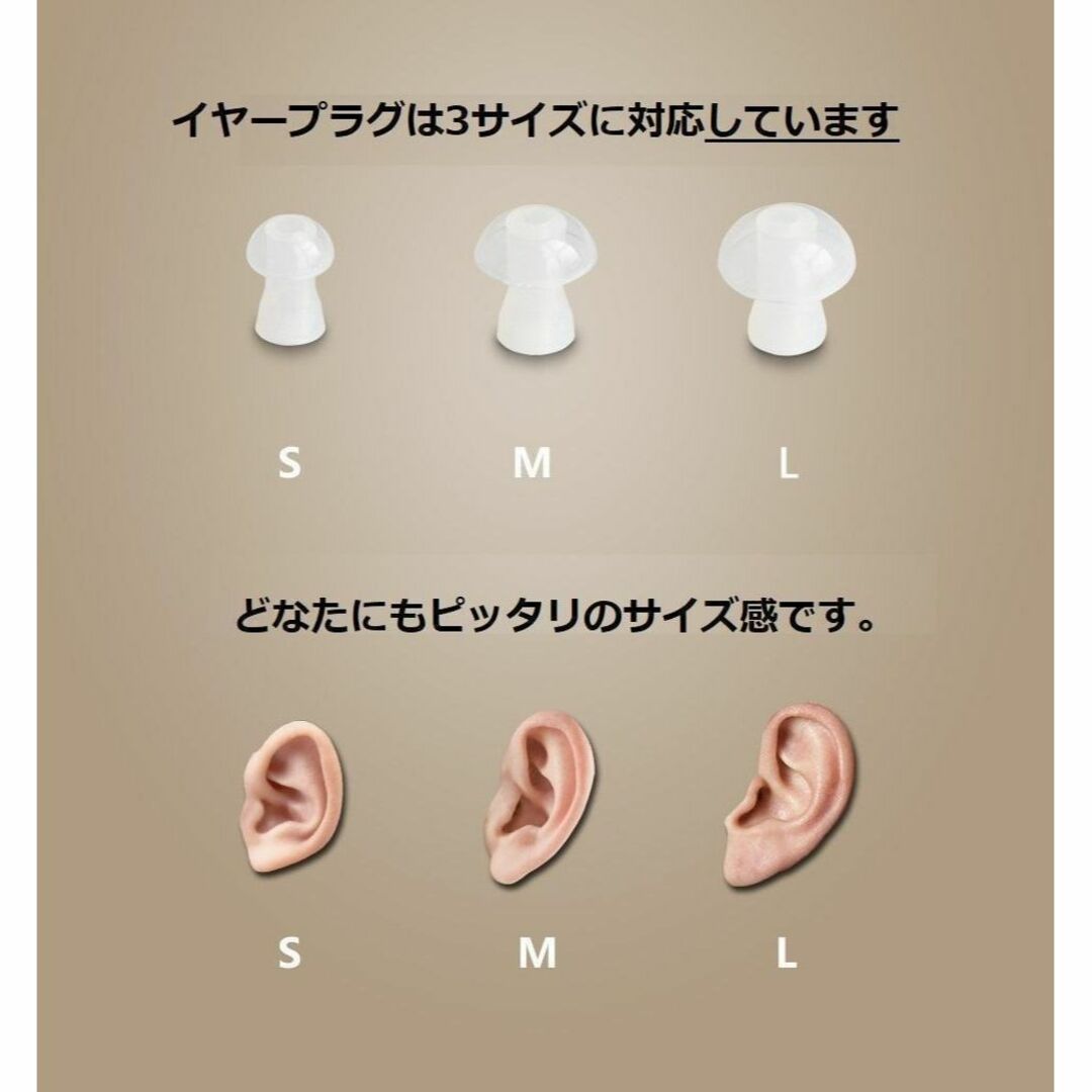 集音器  軽量小型 高音質 両耳兼用 目立ちにくい 耳穴 2ZA スマホ/家電/カメラのオーディオ機器(ヘッドフォン/イヤフォン)の商品写真