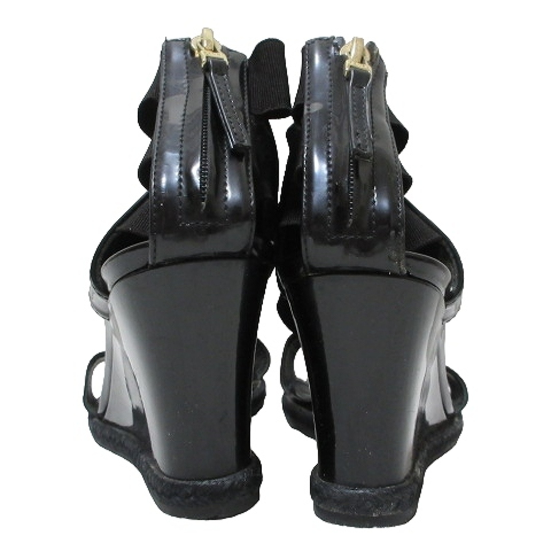 FENDI(フェンディ)のフェンディ サンダル ウエッジソール 35 約22.5cm 黒 IBO45 レディースの靴/シューズ(サンダル)の商品写真