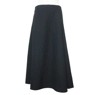 85cmヒップアドーア 19ss ドライレーヨン ストレッチ タックフレアー スカート  黒