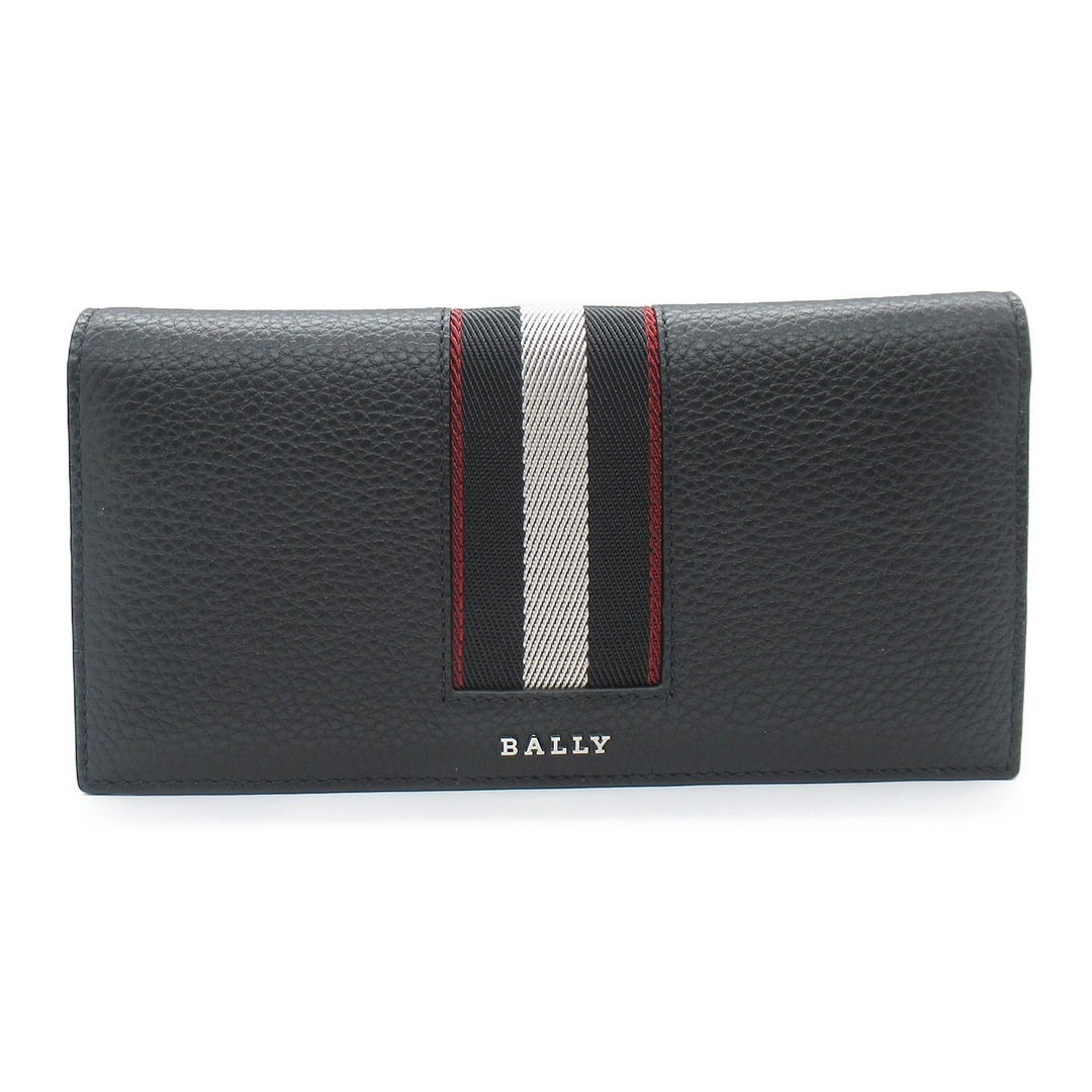 BALLY】バリー 二つ折り長財布 レザー ブラック 6301149