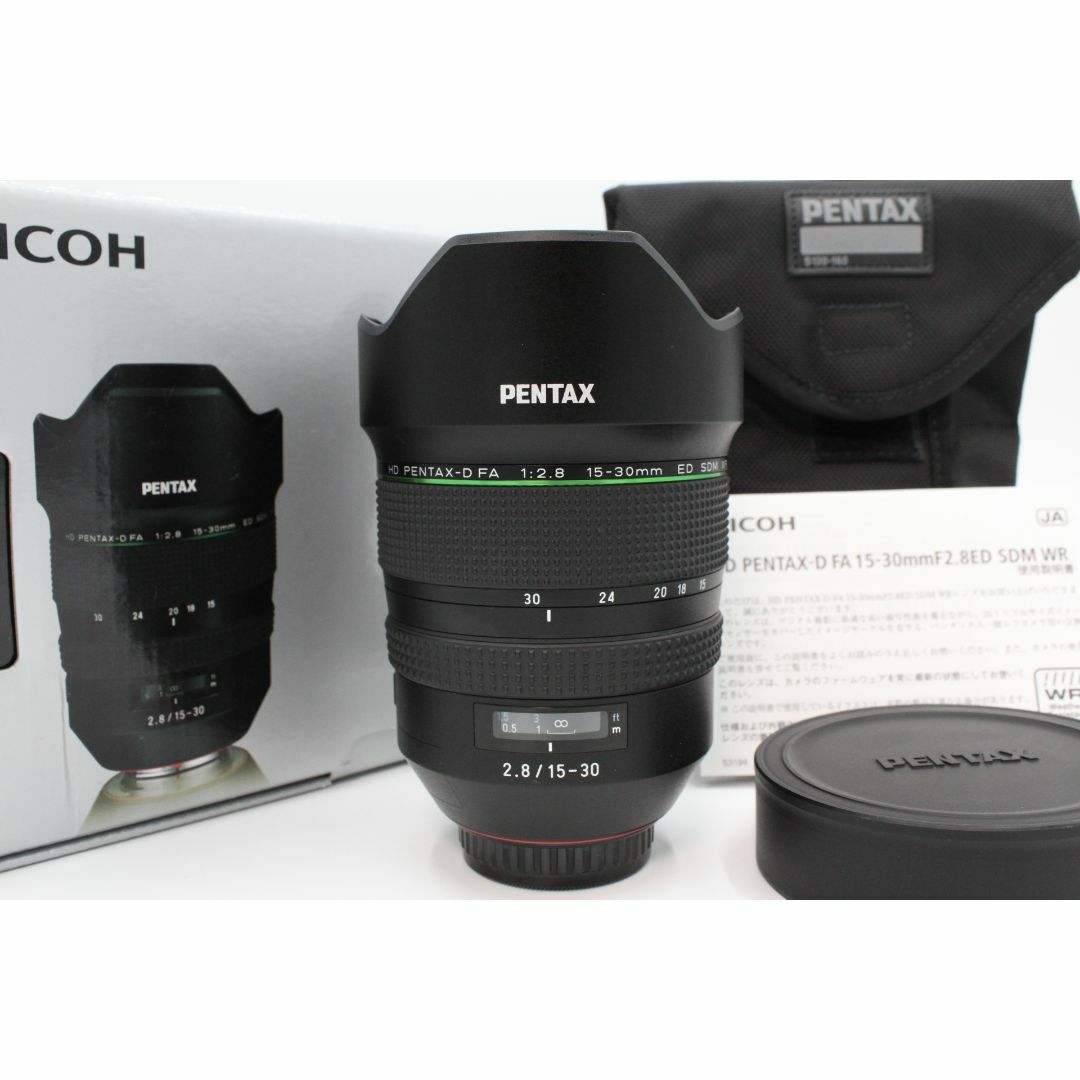 PENTAX(ペンタックス)の＜＜化粧箱＆専用ケース付き！！＞＞【極美品】 PENTAX ペンタックス HD PENTAX-D FA 15-30mmF2.8ED SDM WR 超広角大口径ズームレンズ #LE2023698 スマホ/家電/カメラのカメラ(レンズ(ズーム))の商品写真