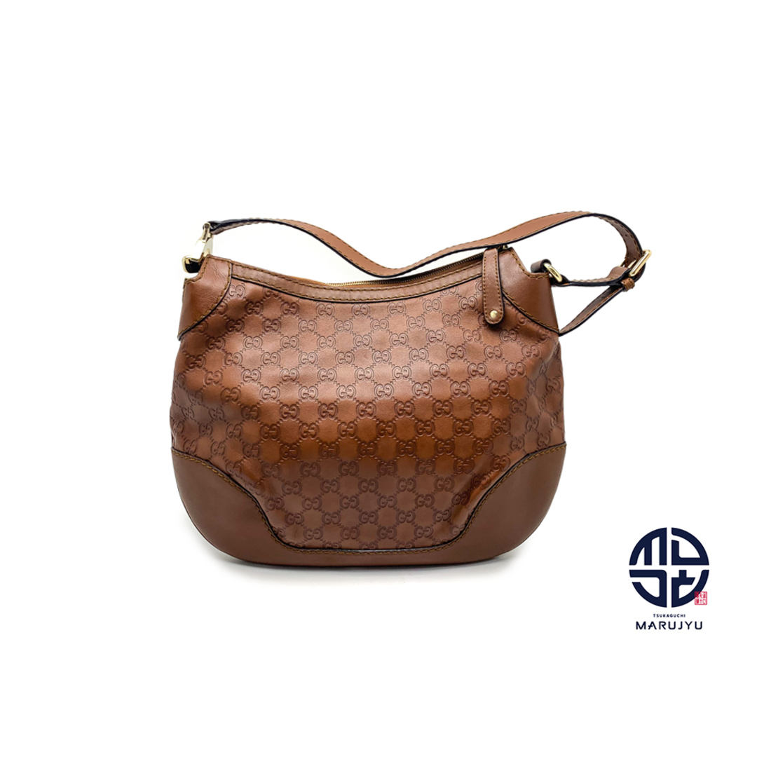 GUCCI - GUCCI グッチ シマ 211810 茶 ブラウン ワンショルダー GUCCI - GUCCI グッチ シマ 211810 茶 ブラウン ワンショルダー