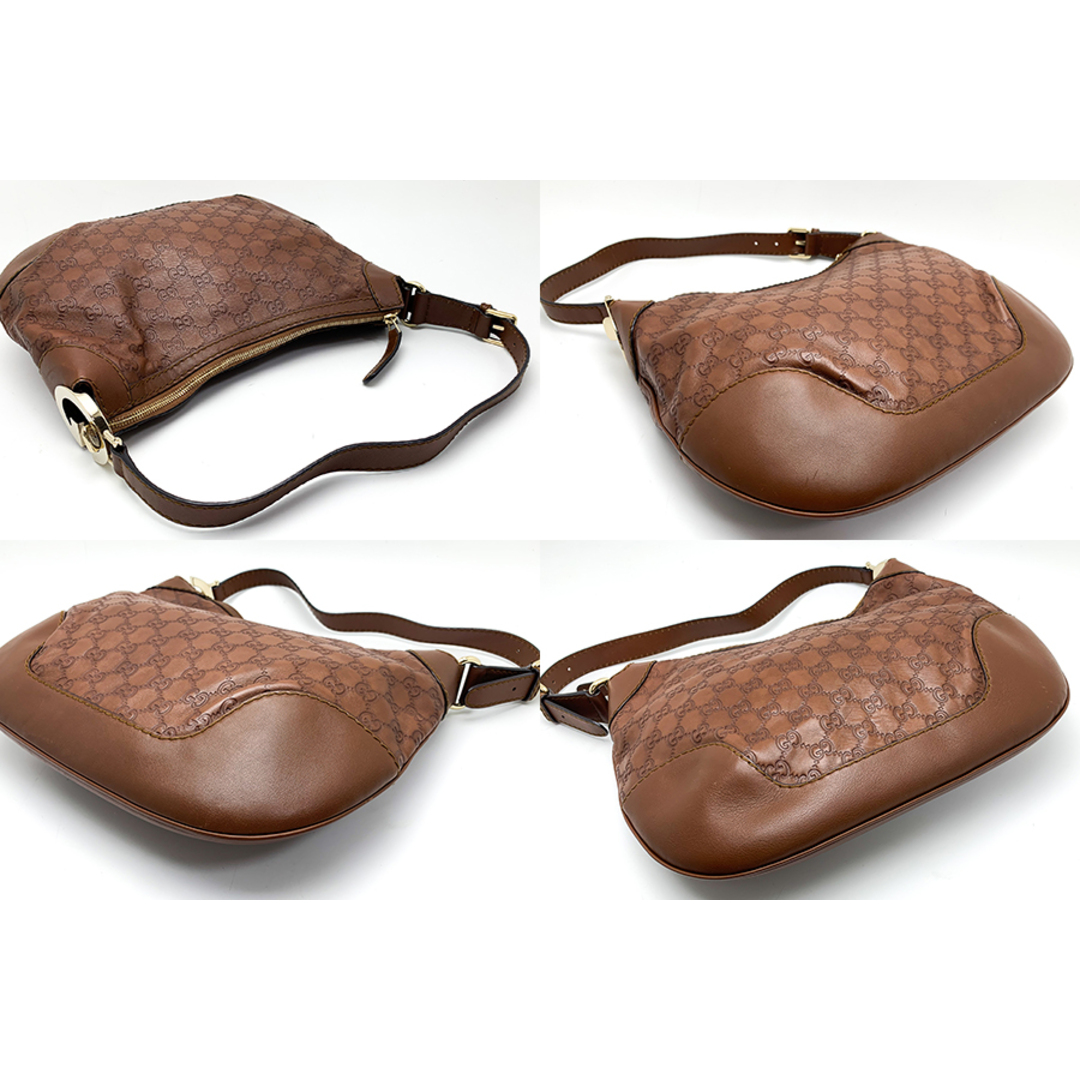 GUCCI - GUCCI グッチ シマ 211810 茶 ブラウン ワンショルダー GUCCI - GUCCI グッチ シマ 211810 茶 ブラウン ワンショルダー
