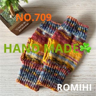 NEW🎨NO.709  HAND MADE  〜OPAL  ハンドウォーマー〜(手袋)