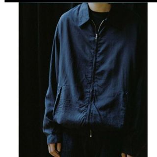 コモリ(COMOLI)のCOMOLI シルク スイングトップ NAVY Size2(ブルゾン)