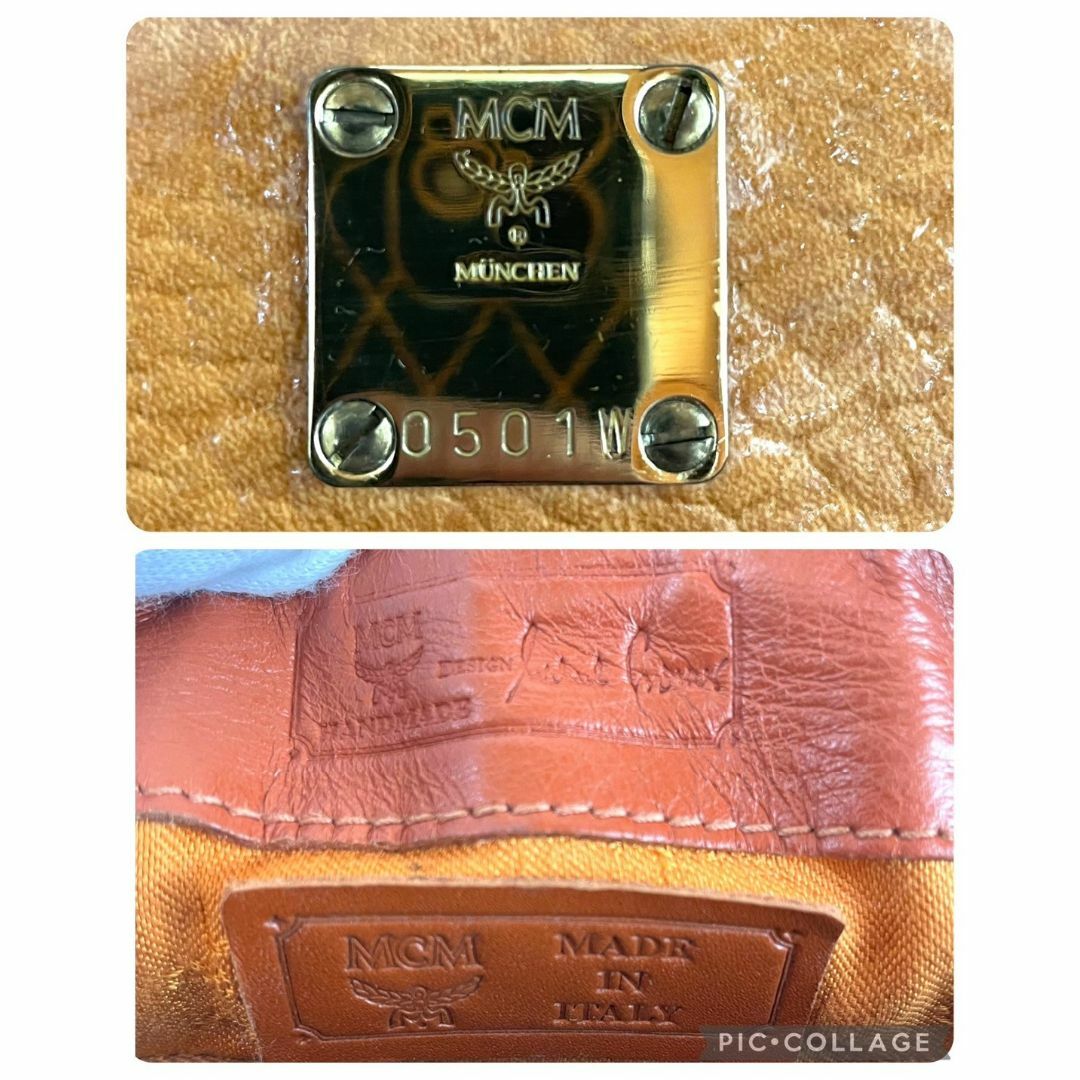 MCM(エムシーエム)の美品 MCM 2way ミニボストン ショルダー ヴィセトス ブラウン 総柄 レディースのバッグ(ボストンバッグ)の商品写真