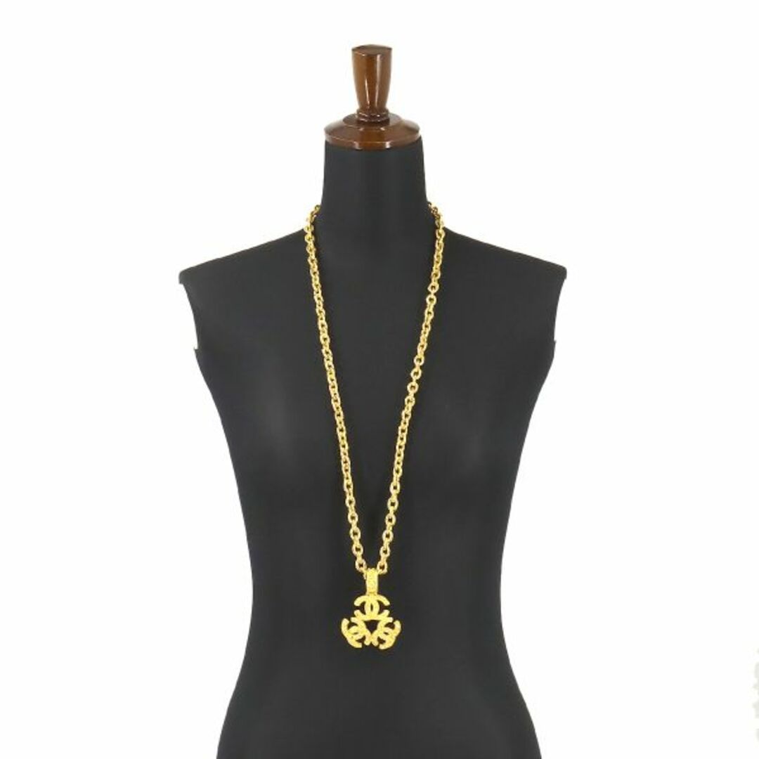シャネル CHANEL トリプルココ ネックレス ゴールド シャネル CHANEL トリプルココ ネックレス ゴールド