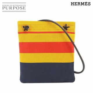 エルメス(Hermes)の未使用 展示品 エルメス HERMES サックアリーヌ MM ショルダー バッグ トワルシェブロン スイフト ロカバール ジョーヌ オレンジ VLP 90217894(ショルダーバッグ)