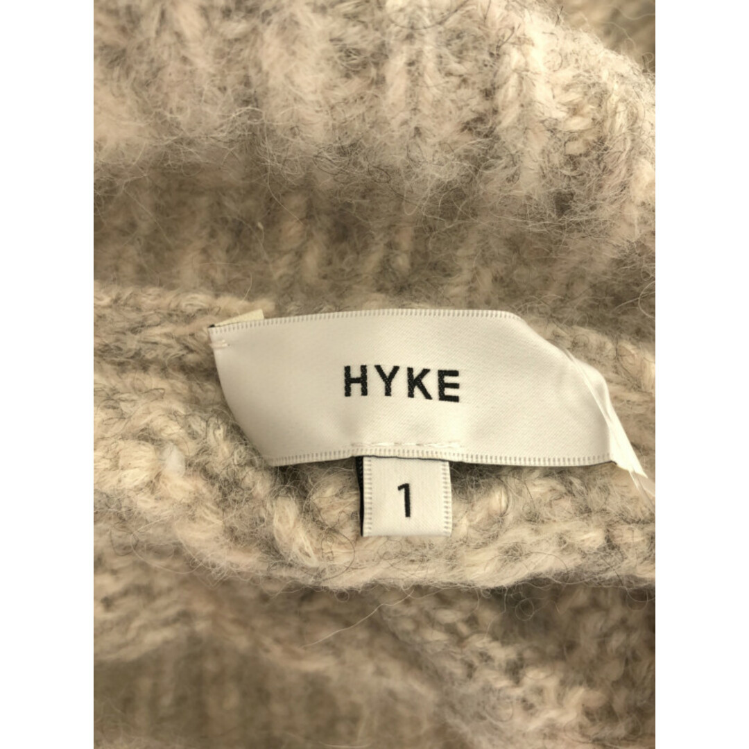 HYKE(ハイク)のHYKE ハイク 21AW タートルネックニットセーター グレー 1 212-11234 レディースのトップス(ニット/セーター)の商品写真