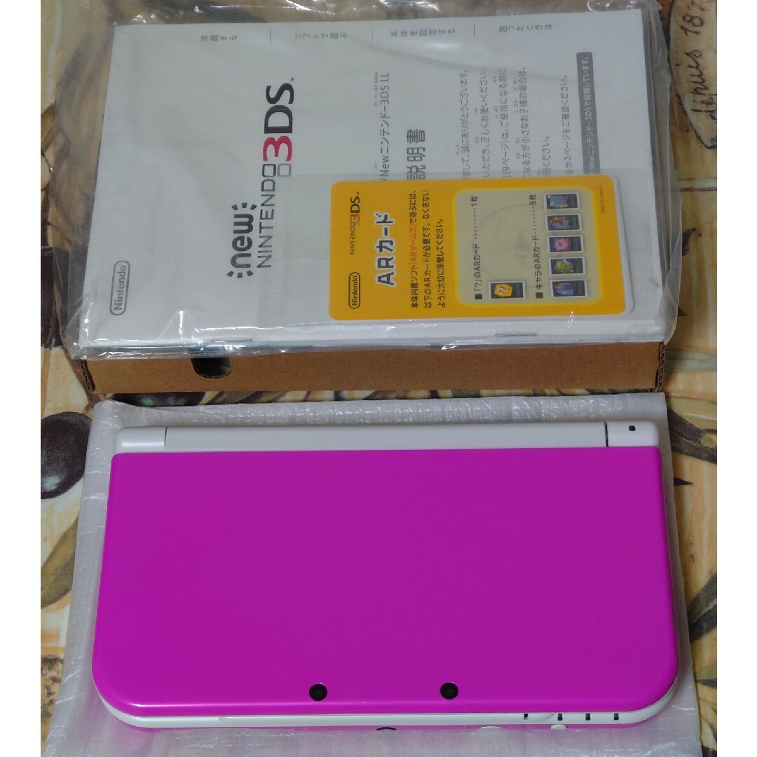 Newニンテンドー3DS LL ピンク×ホワイト」極美品