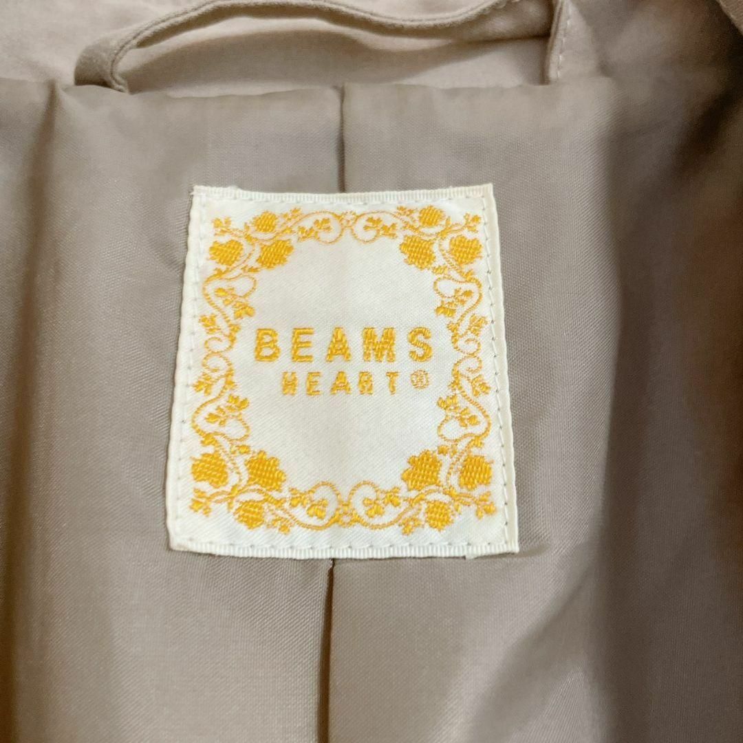 BEAMS(ビームス)のBEAMS　ビームスハート　ロングコート　ベージュ レディースのジャケット/アウター(ロングコート)の商品写真