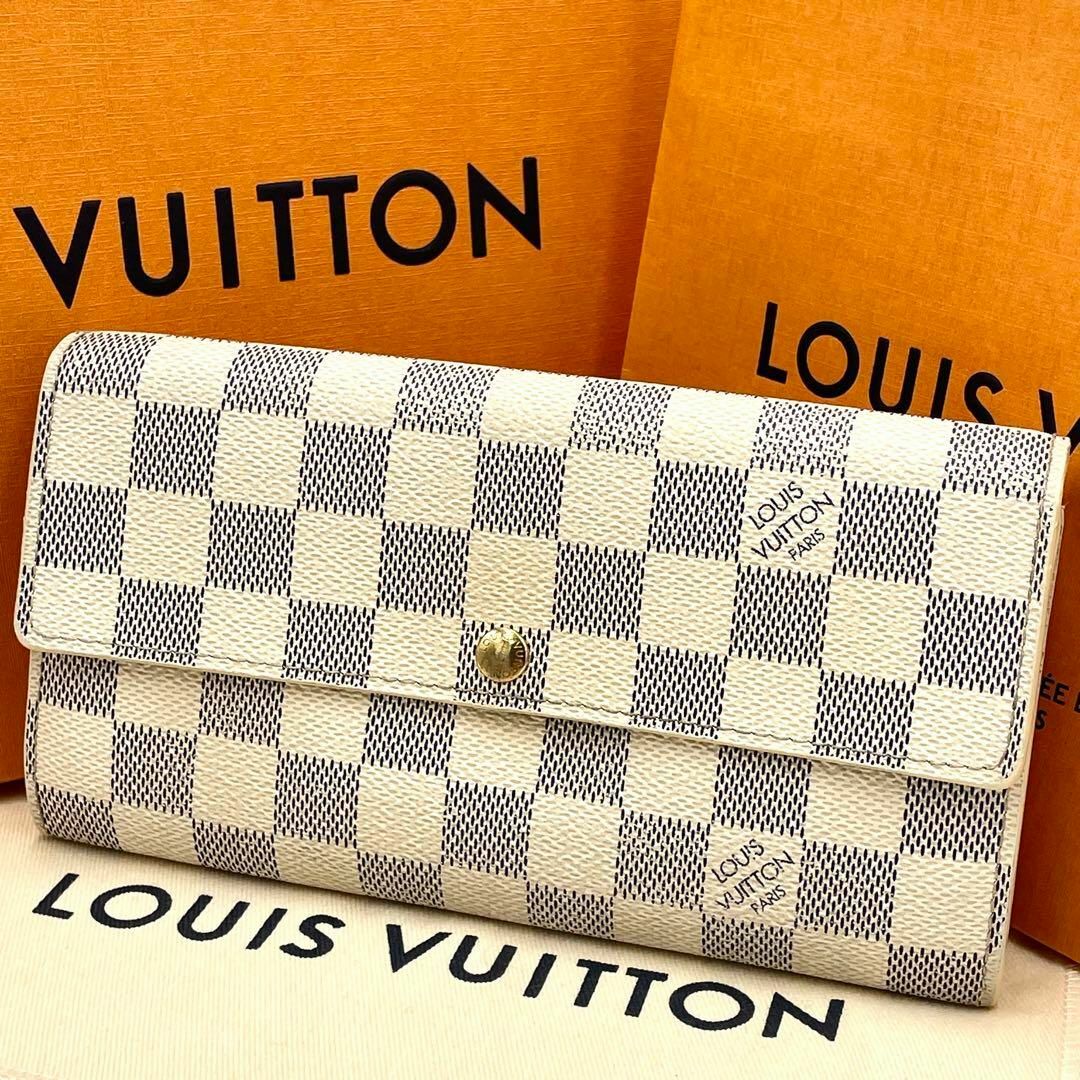 LOUIS VUITTON(ルイヴィトン)のLOUIS VUITTON 長財布　ダミエアズール　ポルトフォイユ・サラ レディースのファッション小物(財布)の商品写真