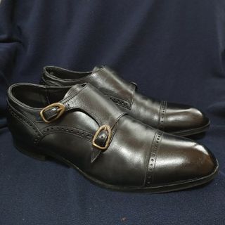 マドラス(madras)のmadras ダブルモンク 25.5cm 黒(ドレス/ビジネス)