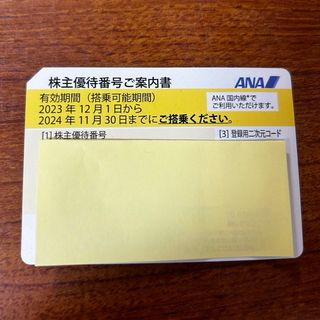 エーエヌエー(ゼンニッポンクウユ)(ANA(全日本空輸))のANA 全日空 株主優待券 有効期限2024/11/30(航空券)