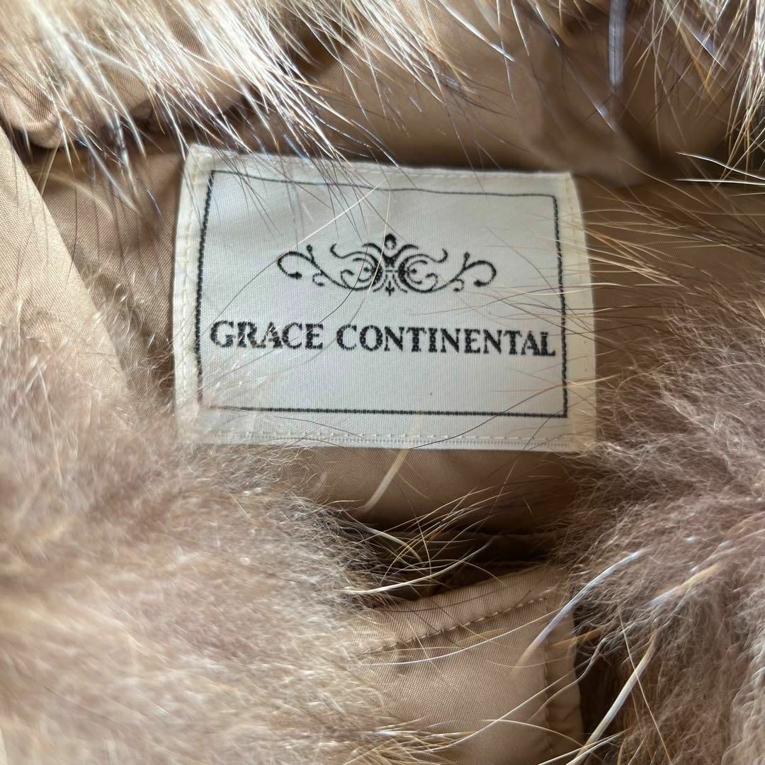 GRACE CONTINENTAL(グレースコンチネンタル)の【完売】グレースコンチネンタル　ダウンダッフルジャケット　ファー　ブラウン レディースのジャケット/アウター(ダウンジャケット)の商品写真