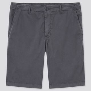 ユニクロ(UNIQLO)の新品タグ付●ユニクロ チノハーフパンツ　XL グレー(ショートパンツ)