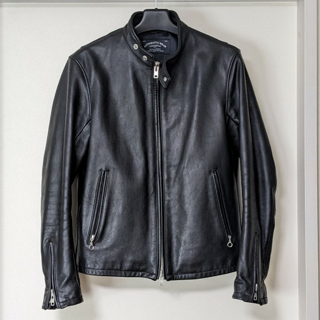 UNITED ARROWS green label relaxing(ユナイテッドアローズグリーンレーベルリラクシング)の【UNITED ARROWS】ライダースジャケット  BLACK  S  牛革 メンズのジャケット/アウター(ライダースジャケット)の商品写真