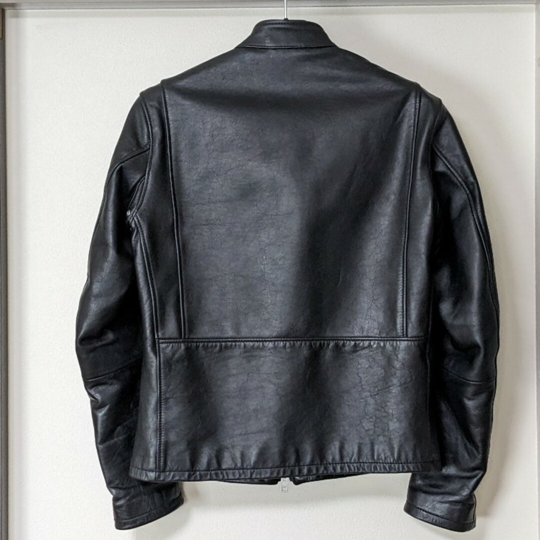 UNITED ARROWS green label relaxing(ユナイテッドアローズグリーンレーベルリラクシング)の【UNITED ARROWS】ライダースジャケット  BLACK  S  牛革 メンズのジャケット/アウター(ライダースジャケット)の商品写真