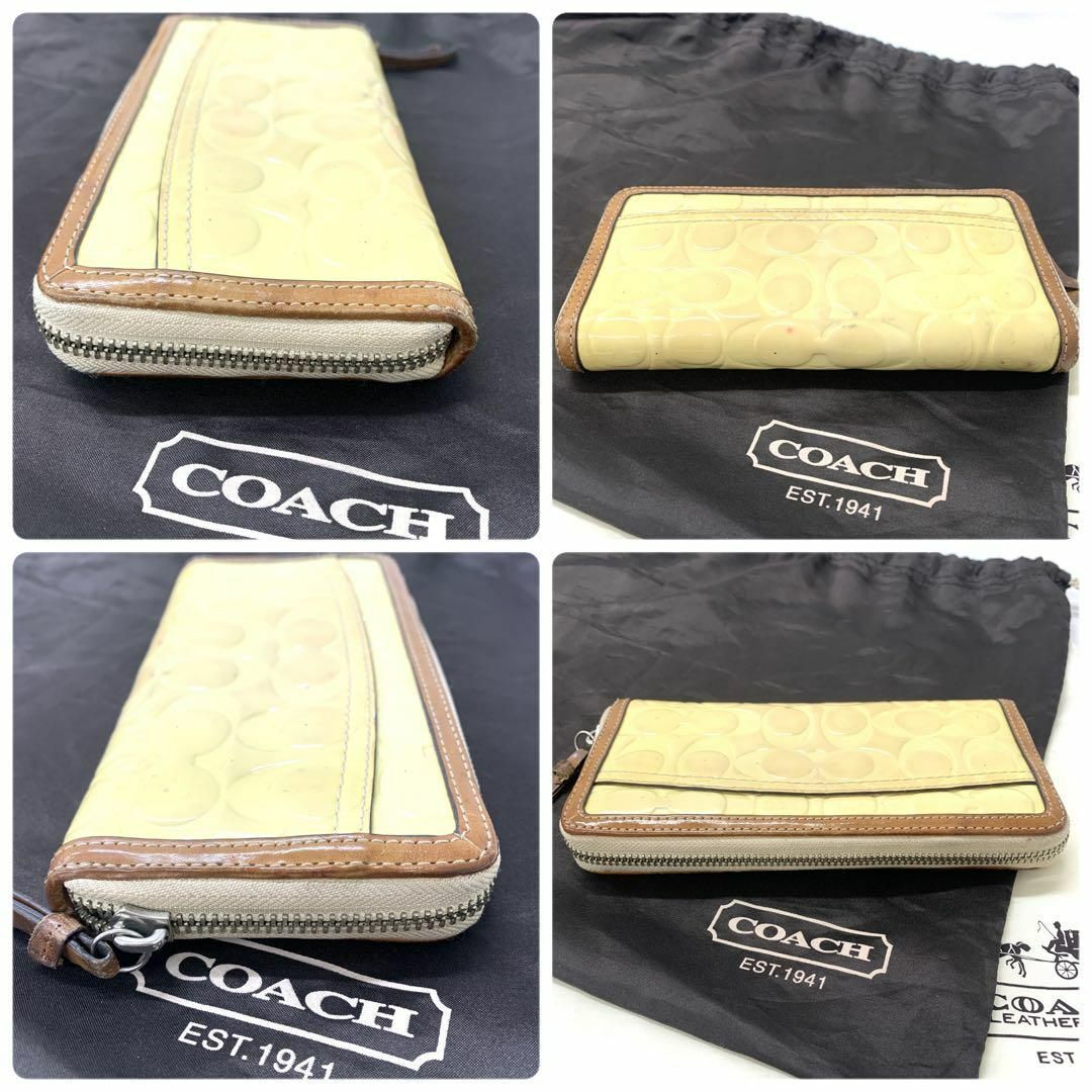 COACH(コーチ)のCOACH コーチ シグネチャー エナメル 長財布 YL10 レディースのファッション小物(財布)の商品写真