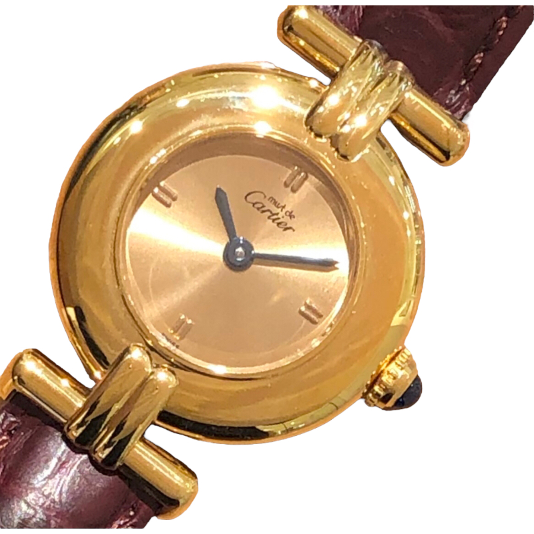 カルティエ Cartier マストコリゼ ヴェルメイユ W1008554 ゴールド シルバー925 SV925、GF クオーツ レディース 腕時計腕時計