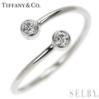 ティファニー(Tiffany & Co.)のティファニー Pt950 ダイヤモンド リング フープ(リング(指輪))