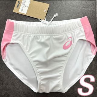 アシックス(asics)のアシックス　女子陸上レーシングショーツ　ホワイト×ピンク　Sサイズ　新品(陸上競技)