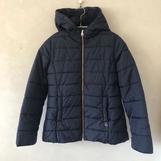 プチバトー(PETIT BATEAU)のプティバトー　キッズダウンジャケット　140 ネイビー(ジャケット/上着)