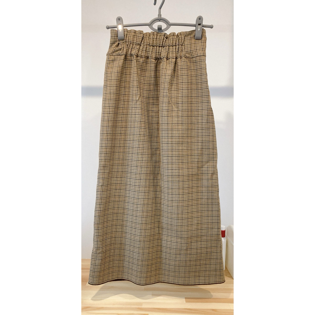KBF+(ケービーエフプラス)のリバーシブルチェックタイトスカート レディースのスカート(ロングスカート)の商品写真