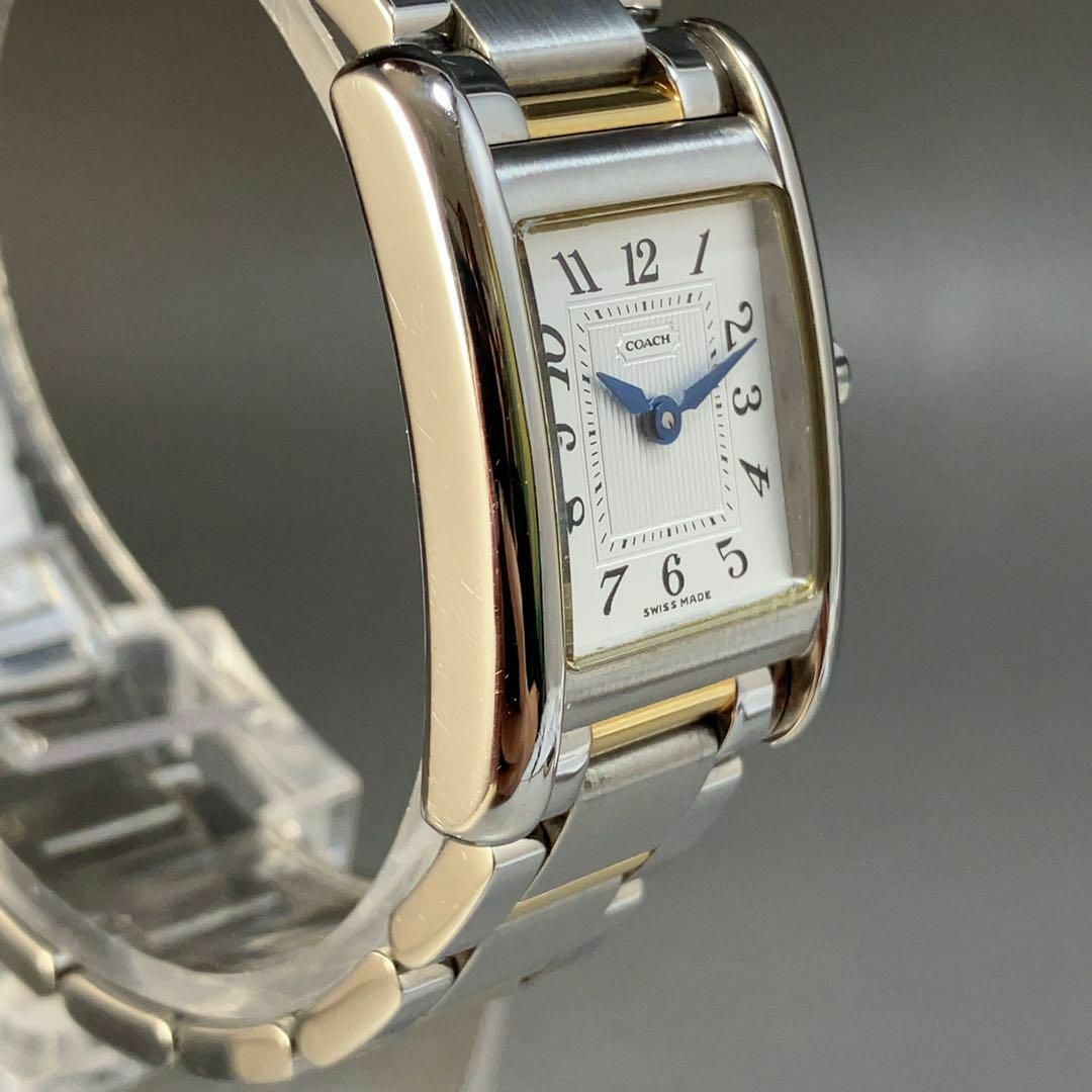 COACH(コーチ)の【美麗】電池交換済レディースウォッチ女性用腕時計コーチCOACHスクエア2596 レディースのファッション小物(腕時計)の商品写真