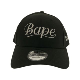 アベイシングエイプ(A BATHING APE)のA BATHING APE × NEWERA ア ベイシング エイプ × ニューエラ 23AW 9FORTY CAP キャップ  ブラック F(キャップ)