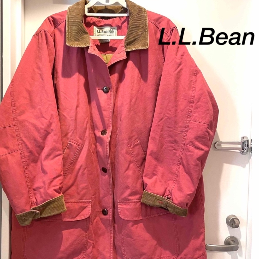 L.L.Bean(エルエルビーン)のエルエルビーン　ハンティングジャケット　襟コーデュロイ　ピンク L.L.Bean レディースのジャケット/アウター(ブルゾン)の商品写真