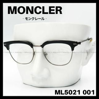 モンクレール(MONCLER)のMONCLER　ML5021 001　メガネ フレーム　ブラック　ガンメタ(サングラス/メガネ)