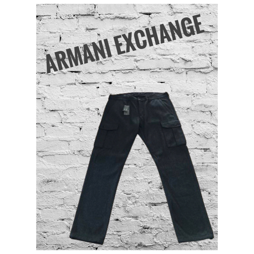 ARMANI EXCHANGE(アルマーニエクスチェンジ)のARMANI EXCHANGE ウールカーゴパンツ 38  新品未使用品タグ付き メンズのパンツ(ワークパンツ/カーゴパンツ)の商品写真