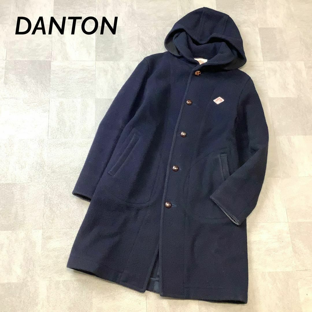 極希少☆ダントン ウールモッサコート 19aw ネイビー 大きい 極希少☆ダントン ウールモッサコート 19aw ネイビー 大きい