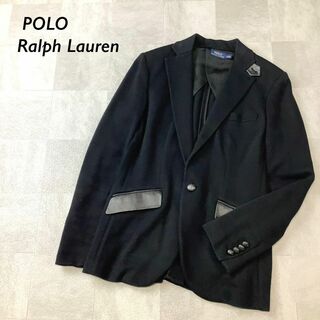ポロラルフローレン(POLO RALPH LAUREN)の美品 POLO Ralph Lauren 羊革 スウェットジャケット 4 160(テーラードジャケット)