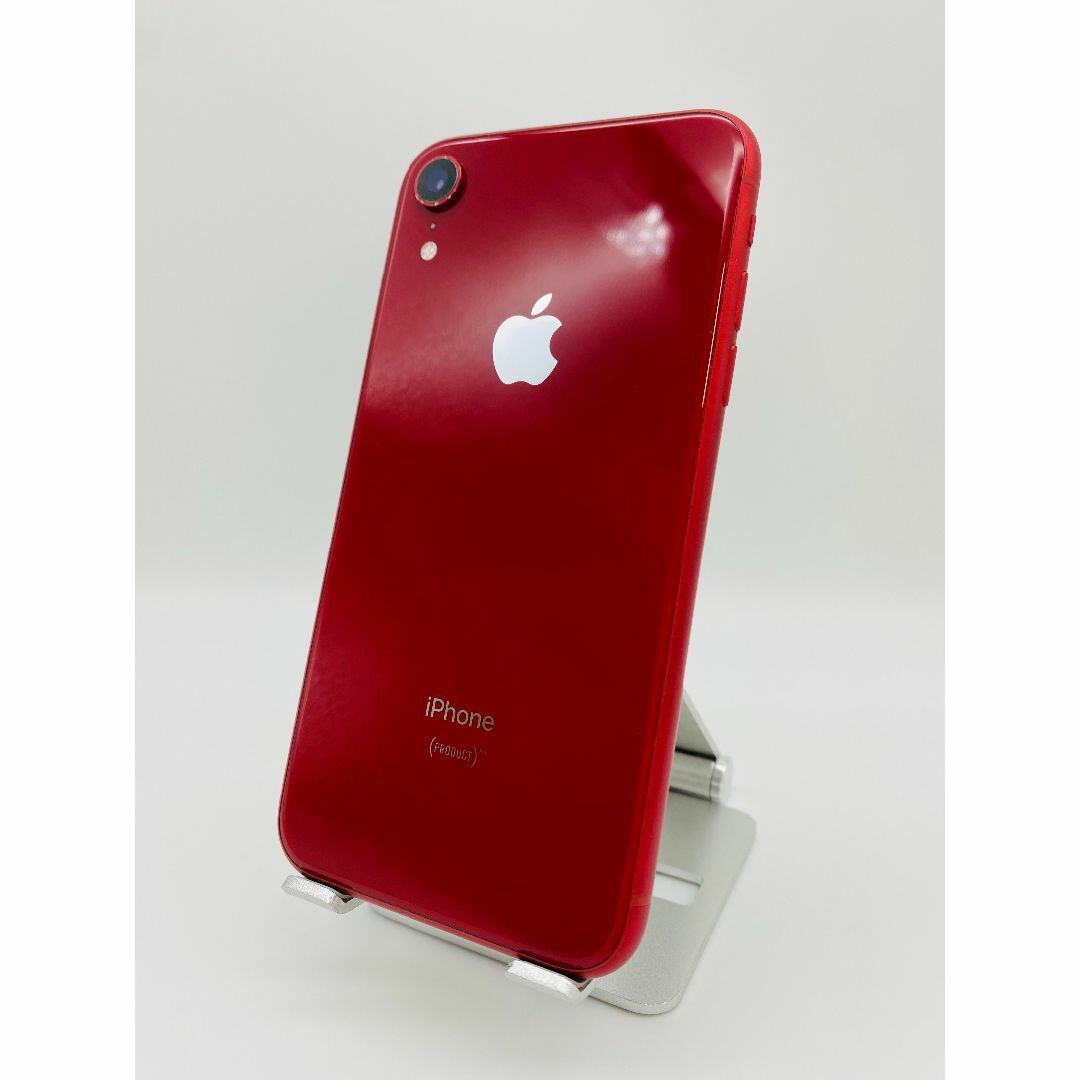 034 iPhoneXR 128GB レッド/新品バッテリー100%/シムフリー スマホ/家電/カメラのスマートフォン/携帯電話(スマートフォン本体)の商品写真