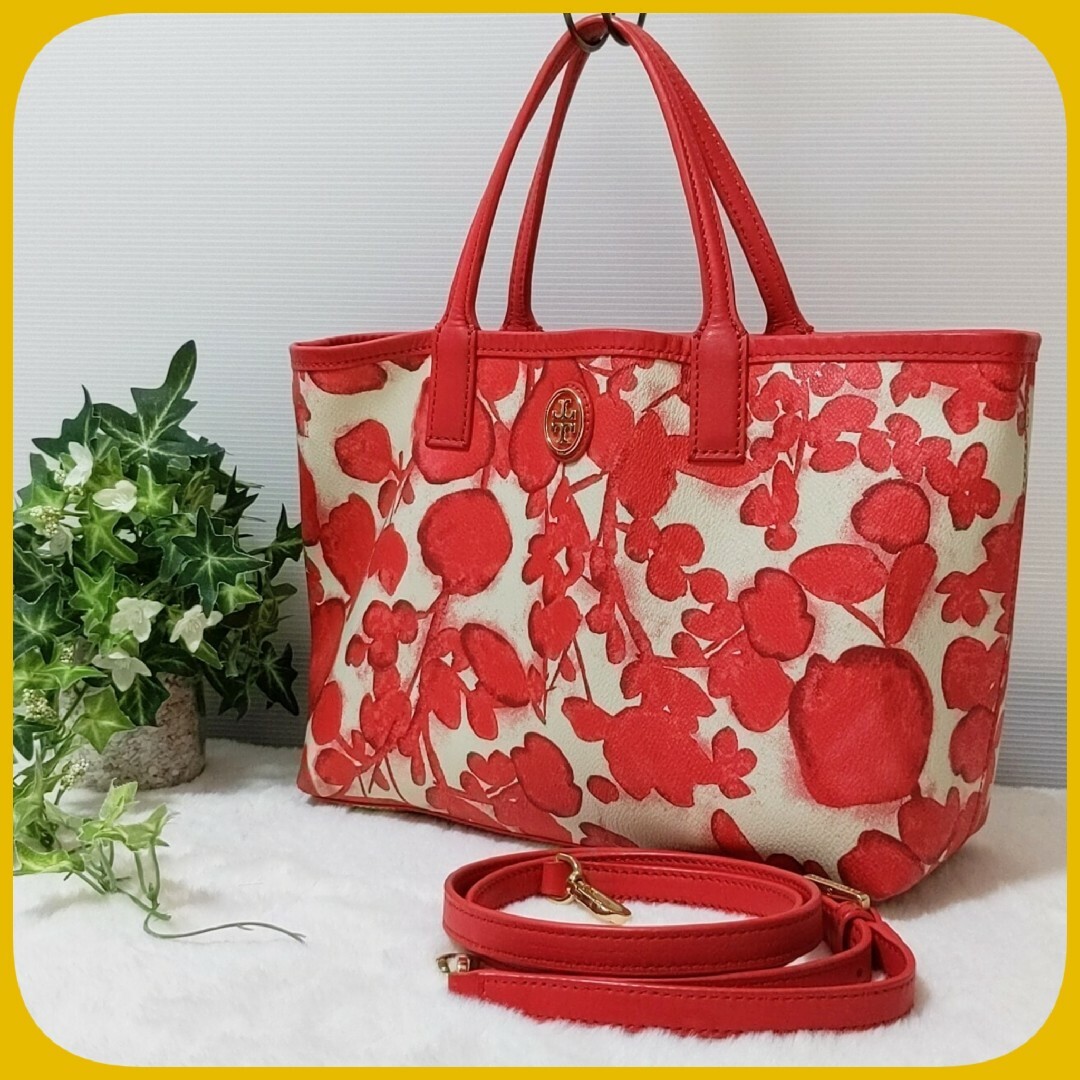 Tory Burch(トリーバーチ)の美品 Tory Burch 花柄 2way ハンド ショルダーバッグ ロビンソン レディースのバッグ(ショルダーバッグ)の商品写真