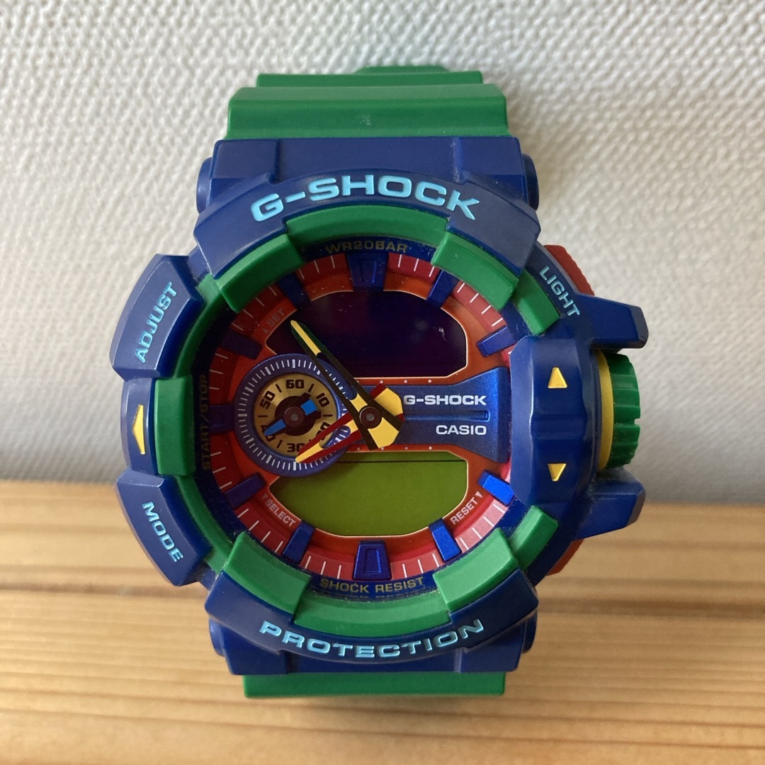 G-SHOCK(ジーショック)の【中古】G-SHOCK Hyper Colors グリーン ブルー【CASIO】 メンズの時計(腕時計(デジタル))の商品写真