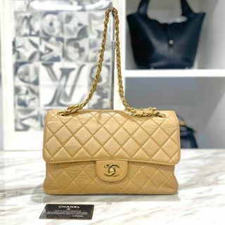 シャネル(CHANEL)のシャネル　マトラッセ　Wフェイス　ラムスキン　ショルダーバッグ　ベージュ(ショルダーバッグ)