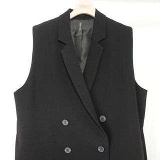 Dignite Collier ロングジレ(ブラック)フリーサイズ/購入時約1万5千円/2022年10月頃西宮阪急購入 ディニテコリエ(その他)