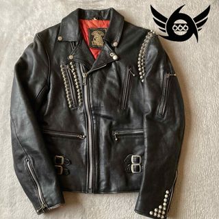 シックスシックスシックス ダブル ライダースジャケット(メンズ)の通販