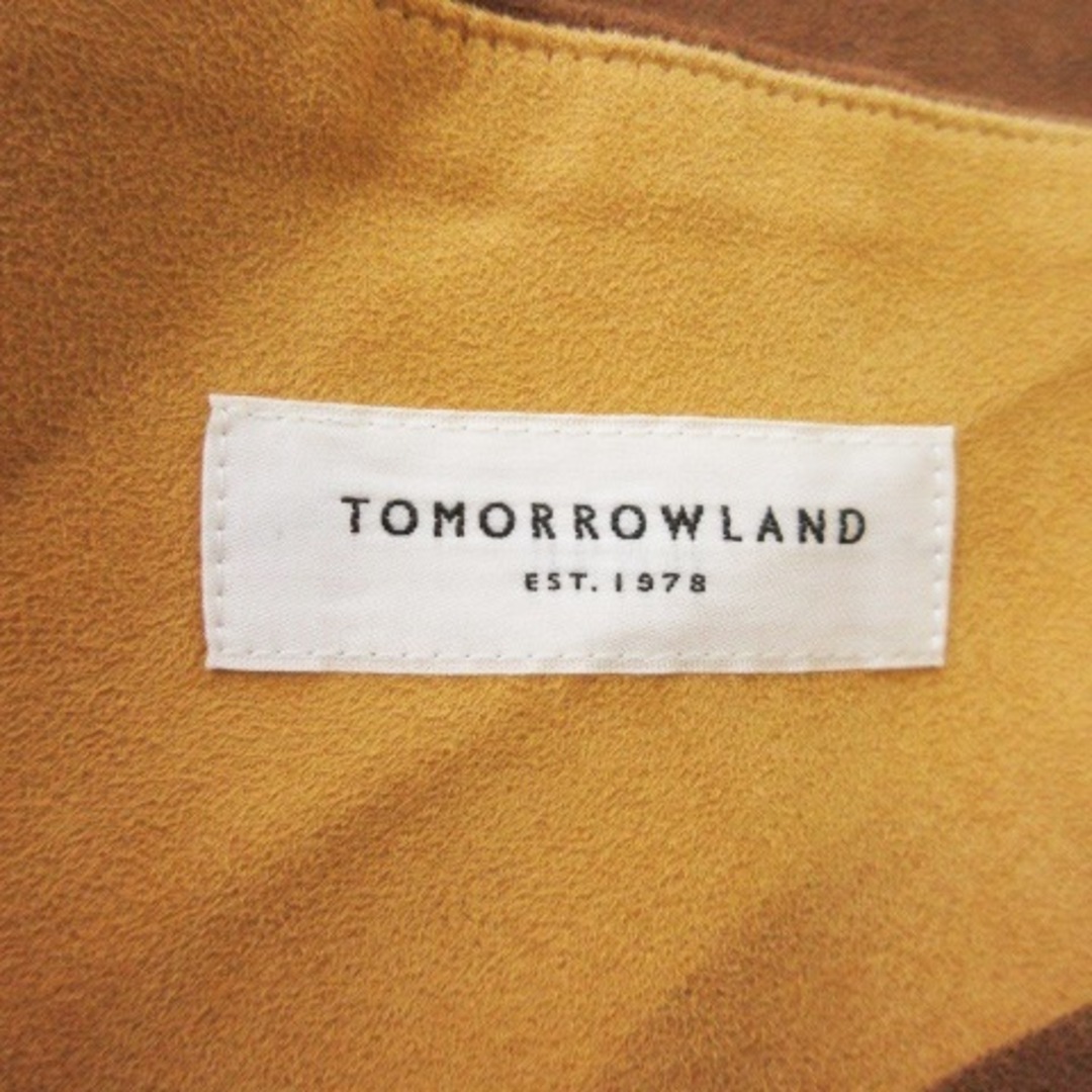 TOMORROWLAND(トゥモローランド)のトゥモローランド スカート フェイクスエード タイト ロング ベルト 34 茶 レディースのスカート(ロングスカート)の商品写真