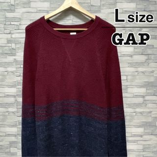 ギャップ(GAP)のGAP　ニット　セーター　ワインレッド　ネイビー　USA古着(ニット/セーター)