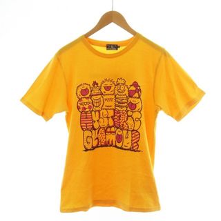 ヒステリックグラマー(HYSTERIC GLAMOUR)のHYSTERIC GLAMOUR Tシャツ カットソー 半袖 プリント M 黄(Tシャツ/カットソー(半袖/袖なし))