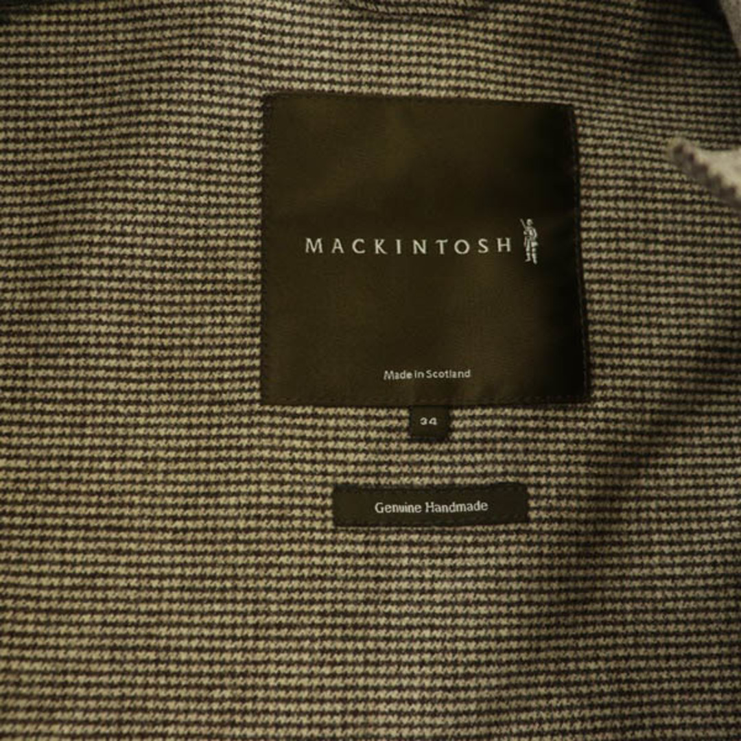 MACKINTOSH(マッキントッシュ)のマッキントッシュ ゴム引きコート ステンカラーコート ロング 千鳥格子 ウール レディースのジャケット/アウター(その他)の商品写真